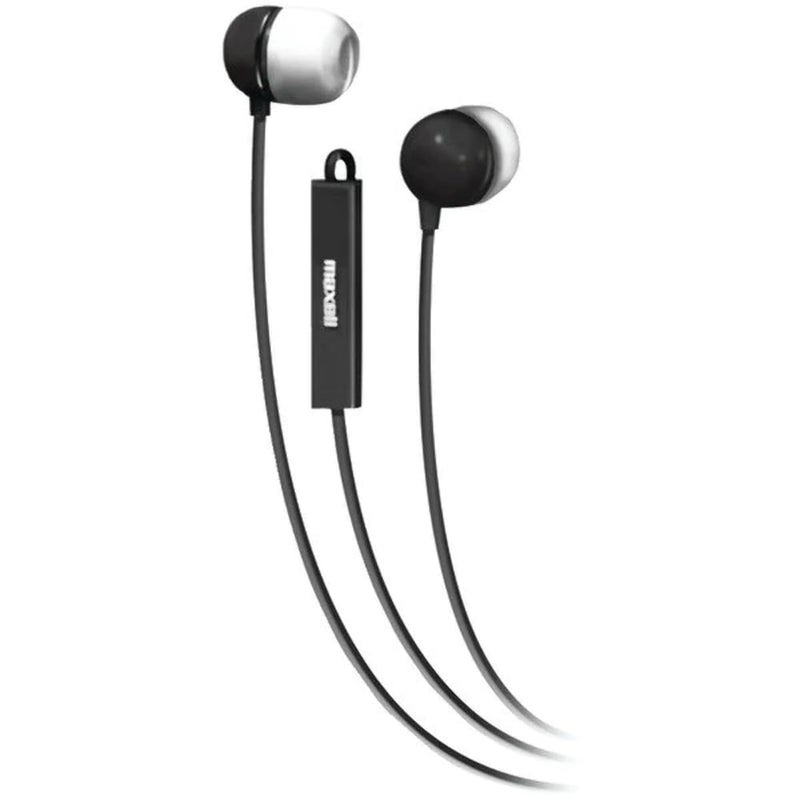 Maxell 190300 In Ear Bud With Mic Black